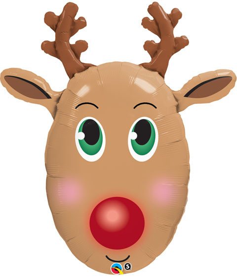 36" / 91cm Red Nosed Reindeer Qualatex #40077