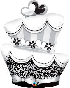 41" / 104cm Fun & Fabulous Wedding Cake Qualatex #17096