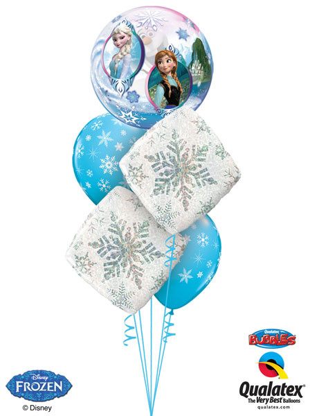 Bukiet 63# - 22" / 56cm Disney Frozen Qualatex #32688_1, 40091_2, 33531_2