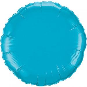 18″ / 46cm Solid Colour Round Turquoise Qualatex #30749