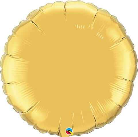 36″ / 91cm Solid Colour Round Gold Qualatex #37689