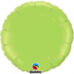18″ / 46cm Solid Colour Round Lime Green Qualatex #73310