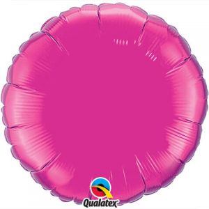 18″ / 46cm Solid Colour Round Magenta Qualatex #99336