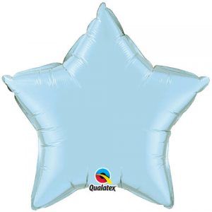 20 ″ / 51cm Solid Color Star Pearl Light Blue Qualatex # 54802