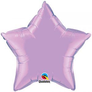 20 ″ / 51cm Solid Color Star Pearl Lavender Qualatex # 54807