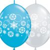 12" / 30cm Snowflakes & Circles Qualatex Quick Link #11417-1