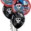 Bukiet 547 A Pirate's Life Birthday Qualatex #11767-2 12566-3