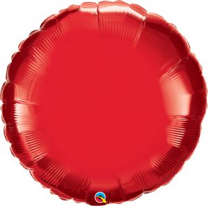36″ / 91cm Solid Colour Round Ruby Red Qualatex #12681