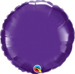 18" / 46cm Solid Colour Round Quartz Purple Qualatex #99639