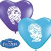 6" / 15cm Anna & Elsa Faces Assortment Qualatex #12932-1