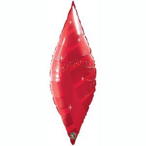 38" / 96cm Taper Swirl Ruby Red Qualatex #15569