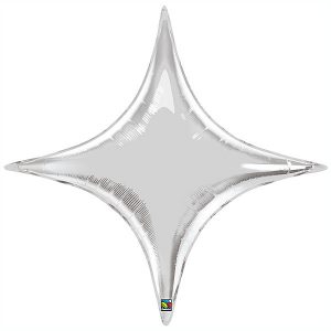 20" / 51cm Starpoint Silver Qualatex #22912