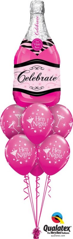 Bukiet 538 Hen Night Champagne Bottle Qualatex #15844 19135