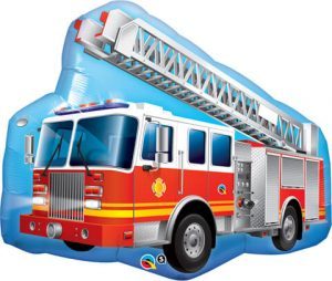 36" / 91cm Red Fire Truck Qualatex #16466