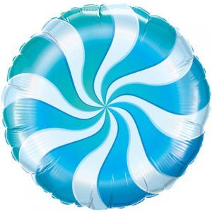 18" / 46cm Candy Swirl Blue Qualatex #17362
