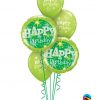 Bukiet 82 Birthday Green Sparkle Qualatex #37924-2 38859-3