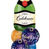 Bukiet 108 Celebrate Bubbly Wine Bottle Qualatex #16122 40085-2 60136-2