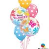 Bukiet 580 Mother's Day Flowers & Butterflies Qualatex #79717-2 14248-3