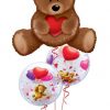 Bukiet 135 Teddy Bear Love Qualatex #16453 65205-2