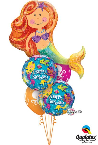 Bukiet 231 Merry Mermaid Qualatex #16116 18415-2 17944-2