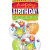 Bukiet 55 Birthday Cake & Candles Qualatex #17269 11962-2 18374-2