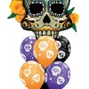 Bukiet 358 Day Of The Dead Skull Qualatex #44228 47347-6