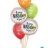 Bukiet 327 Birthday Sprinkled Dots Qualatex #28126-2 43059-3