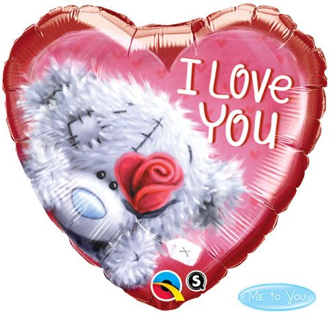 18" / 46cm Me to You Tatty Teddy I Love You Qualatex #20811