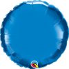 18" / 46cm Solid Colour Round Sapphire Blue Qualatex#22632