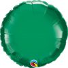 18" / 46cm Solid Colour Round Emerald Green Qualatex #99642