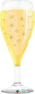 39" / 99cm Bubbly Wine Glass Qualatex #16269