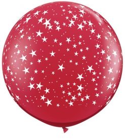 3' / 91cm Star-A-Round Ruby Red Qualatex #29266-1