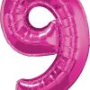 34" / 86cm Number Nine Magenta Qualatex #30603