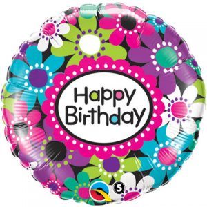 18" / 46cm Birthday Daisy Patterns Qualatex #41619