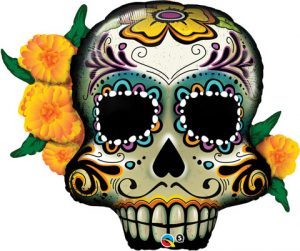 38" / 96cm Day Of The Dead Skull Qualatex #44228