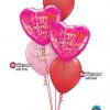 Bukiet 704 Double Stuffed Gold Script Valentine #54838-2 46062-3