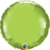 18″ / 46cm Solid Colour Round Lime Green Qualatex #73310