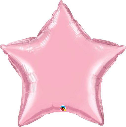36″ / 91cm Solid Colour Star Pearl Pink Qualatex #74631