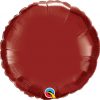 18″ / 46cm Solid Colour Round Burgundy Qualatex #74917