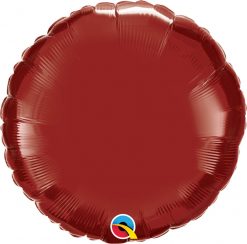 18″ / 46cm Solid Colour Round Burgundy Qualatex #74917