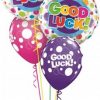 Bukiet 412 Good Luck Colourful Dots Qualatex #36387-2 36977-3