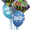 Bukiet 388 Very Best Dad Stars Qualatex #40549-2 41690-3