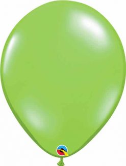 16 41cm Transparent Jewel Lime Qualatex #99333-1