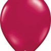 16 41cm Transparent Sparkling Burgundy Qualatex #43859-1