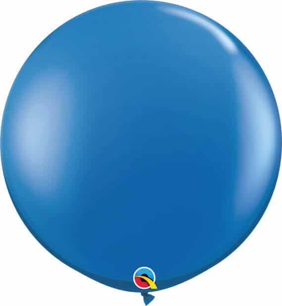 3' 91cm Transparent Sapphire Blue Qualatex #42876-1