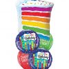 Bukiet 755 Rainbow Birthday Candles Qualatex #49379 49037-2 52963-2
