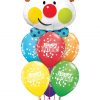 Bukiet 738 Cute Clown Happy Birthday Qualatex # 49403 52975