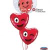 Bukiet 801 Sly Valentine's Smiles Qualatex #29505 85705-1 78549-2