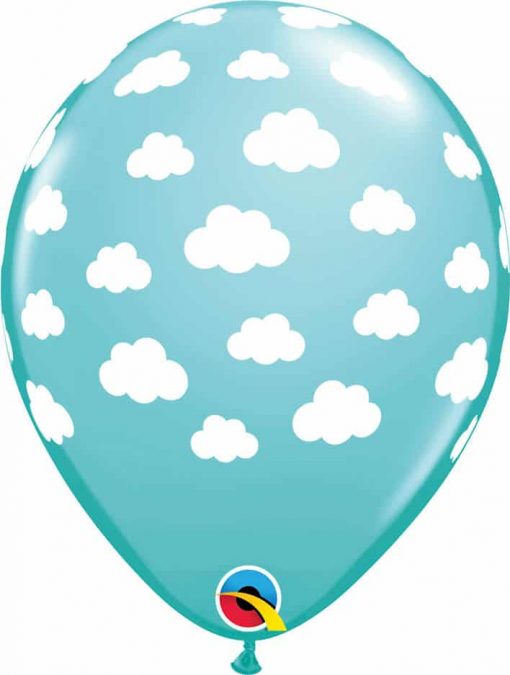 11" / 28cm Clouds Caribbean Blue Qualatex #53436-1