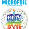 18″ / 46cm Happy Birthday To You Rainbow Cake Qualatex #57298